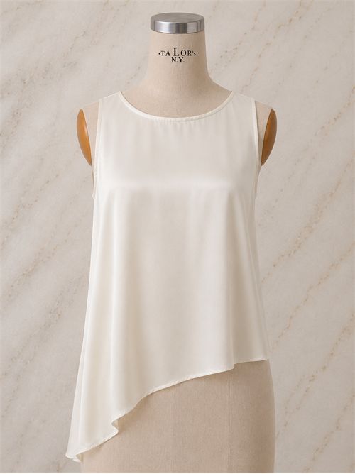 top silky sbieco ANGELA DAVIS | SP9AR12AVORIO